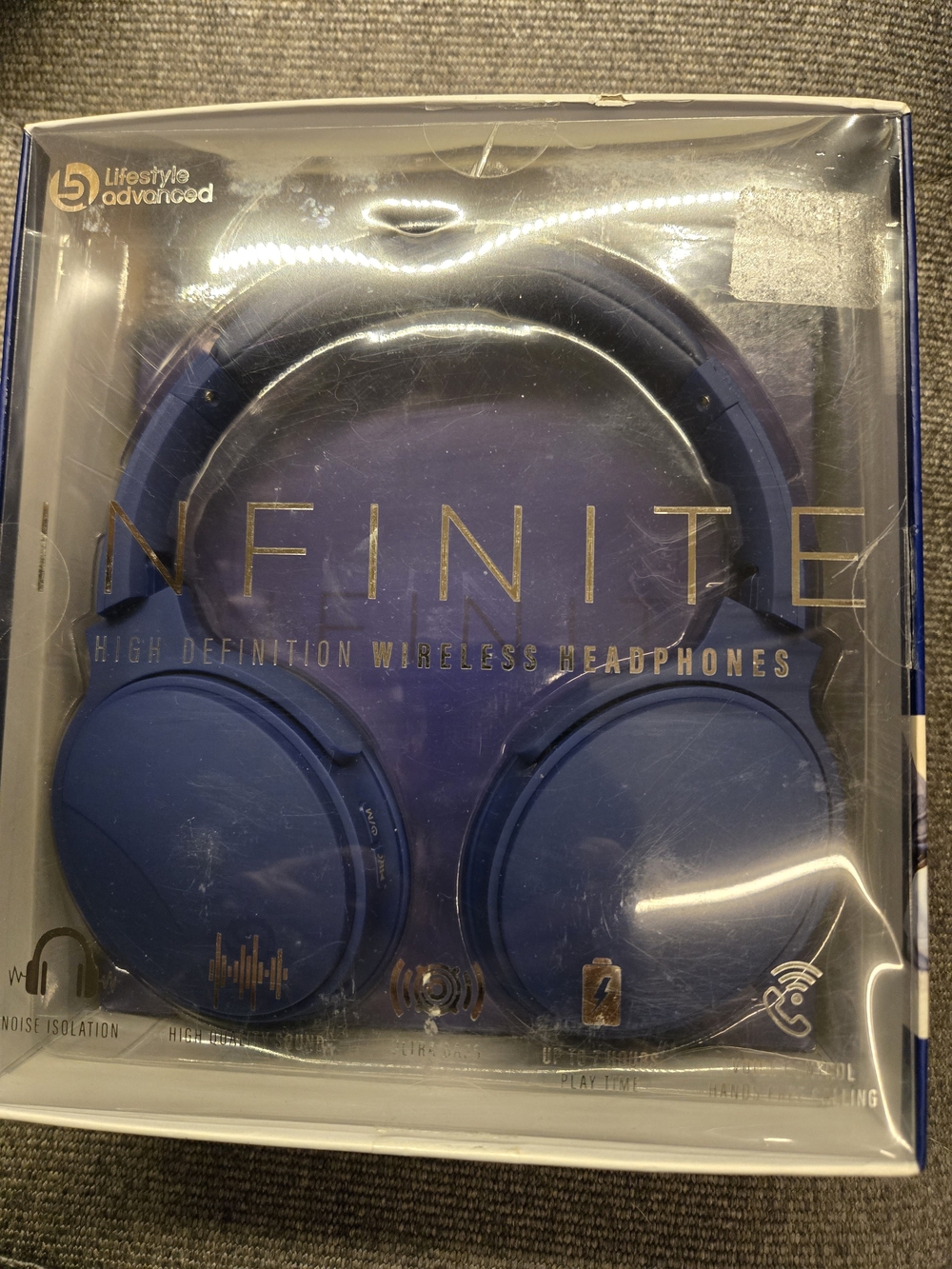Wireless On-Ear Headphones - Blue